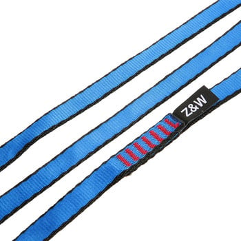 23KN Flat Strap 16mm 60cm/120cm/150cm Rope Runner Webbing Sling Belt for Mountaineing Climbing Caving Rappelling Rescue