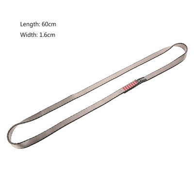 23KN plakana siksna 16 mm 60 cm/120 cm/150 cm Virves siksnas siksna alpīnisma siksna alpīnisma glābšanai