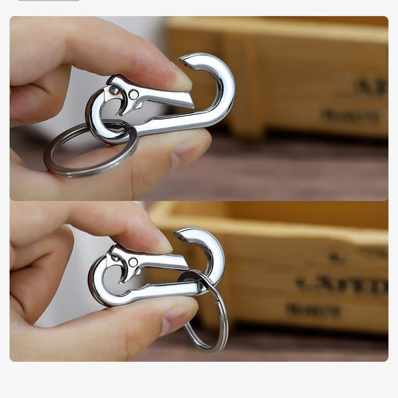 3 vnt Raktų pakabukas Sagtis, apsaugantis nuo praradimo juosmens diržo segtukas Raktų pakabukas Sagtys karabinas Raktų pakabukai, skirti laipiojimo sporto įrankiams lauke