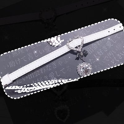 Y2k 90. gadu estētiskā kalnu akmens mīlestība sirds loka ādas rokassprādze sievietēm salds šarms kristāla aproce Harajuku modes rotaslietas jauns