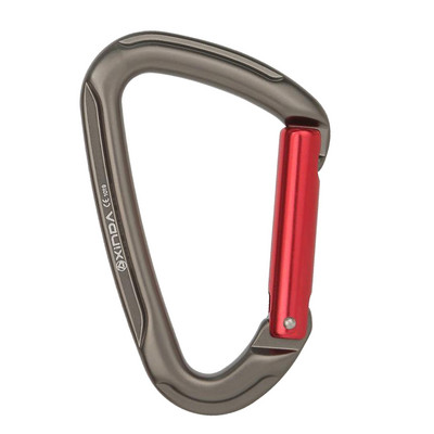 25KN karabinas 4 colių vartų automatinio užrakinimo užraktas raktų pakabuko užsegimas spyruoklinis raktų pakabukas kabliukas sagtis raktų pakabukas laipiojimo įrangos įranga