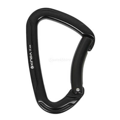 25KN karabinas 4 colių vartų automatinio užrakinimo užraktas raktų pakabuko užsegimas spyruoklinis raktų pakabukas kabliukas sagtis raktų pakabukas laipiojimo įrangos įranga