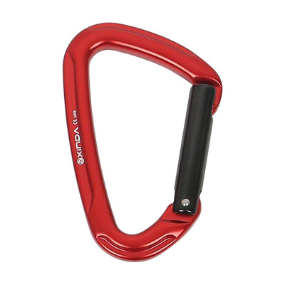 25KN karabinas 4 colių vartų automatinio užrakinimo užraktas raktų pakabuko užsegimas spyruoklinis raktų pakabukas kabliukas sagtis raktų pakabukas laipiojimo įrangos įranga