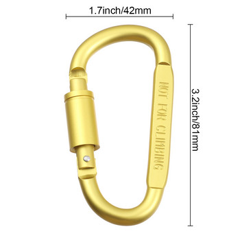 Ключови куки с D-образна форма Професионален предпазен карабинер Катерене Защитна основна ключалка Защитно оборудване за изкачване на открито Алпинизъм