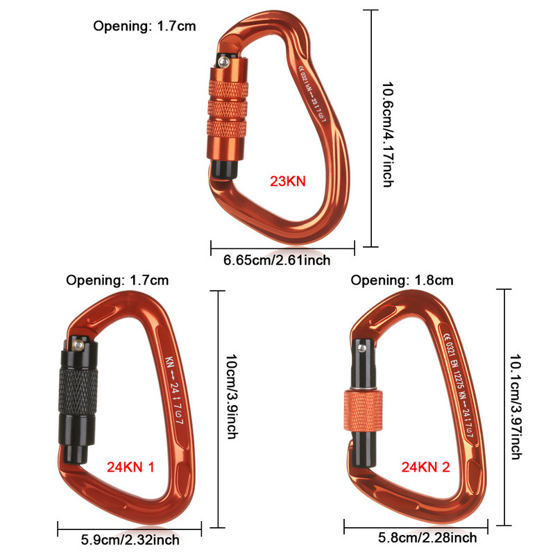 D formos raktų kabliukai Profesionalus saugos karabinas Laipiojimo apsauga Master Lock Lauke Ascend Alpinizmo apsaugos įranga
