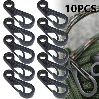 10 τεμ/παρτίδα Mini Carabiner Paracord Tactical Gear Hooks Μπρελόκ Camping EDC Survival Climbing SF Spring σακίδιο πλάτης κουμπώματα Μπρελόκ