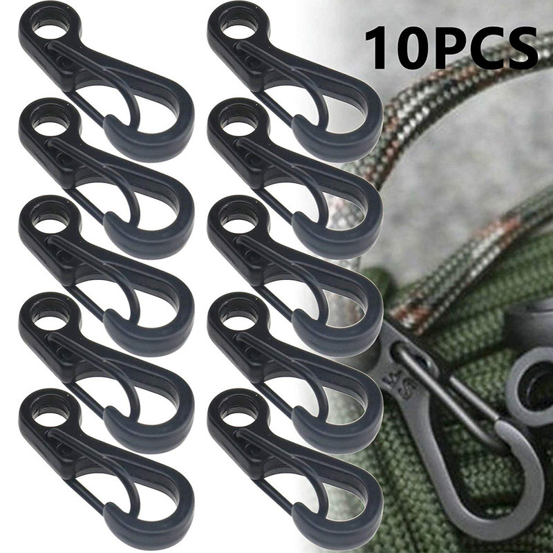 10db/tétel Mini karabiner Paracord taktikai felszerelés horgok kulcstartó kemping EDC túlélő mászó SF rugós hátizsák kapcsos kulcstartó