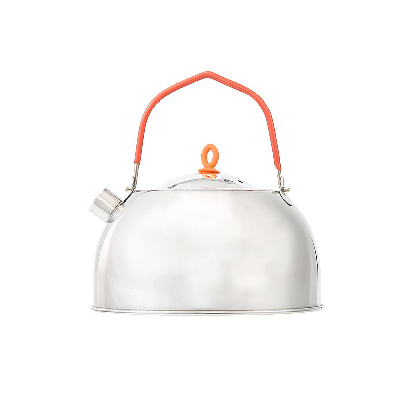 0,6 l nerūsējošā tērauda tējas tējkanna pārnēsājama āra ūdens tējkanna kempingam pārgājienu mini ūdens tējkanna tējkanna kafijas kanna Virtuves piederumi