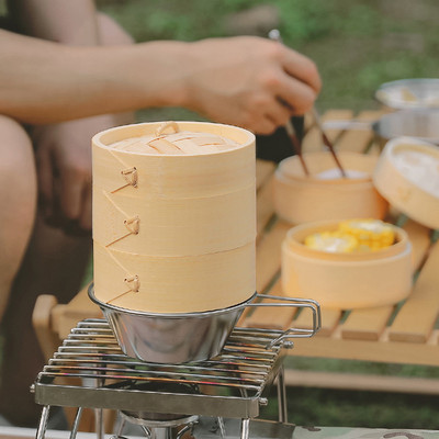 Vanjski prijenosni mali aparat za kuhanje na pari Kuhane knedle od bambusa za kuhanje na pari Kampiranje Piknik Posuđe za kuhanje Kompatibilno sa Sierra zdjelicama