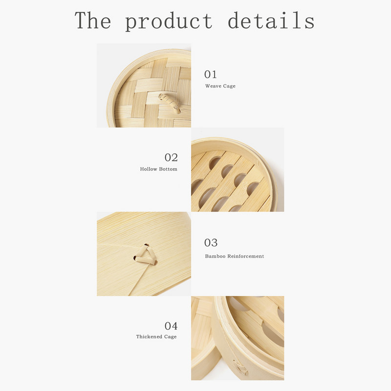 Āra pārnēsājams neliels tvaikonis, tvaicēti pelmeņi, bambusa tvaikonis, kempings, piknika gatavošanas trauki, saderīgi ar Sierra bļodām