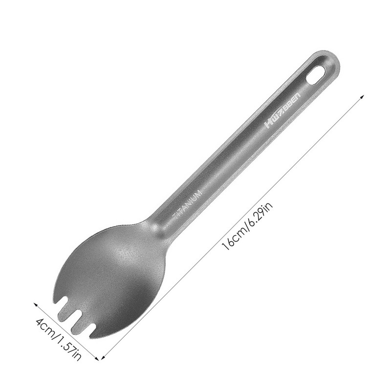 Āra sudraba galda piederumu titāna galda piederumu komplekts Titāna galda piederumu naži Dakšu karotes komplekts Viegls kempinga galda piederumu komplekts