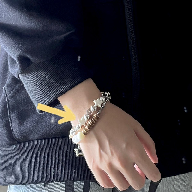 Harajuku Y2k Stone Star Pentagram gyöngyös karkötő nőknek Kreatív Cool Charm Divat kiegészítők Vintage Trend Ékszer Ajándék