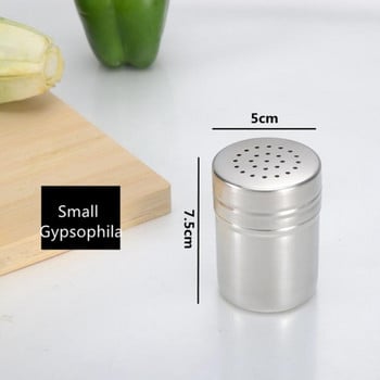 Буркан за подправки от неръждаема стомана, сол, захар, шейкър, бутилка за черен пипер, поставка за клечки за зъби, къмпинг на открито, пикник, барбекю, кутия за съхранение на подправки