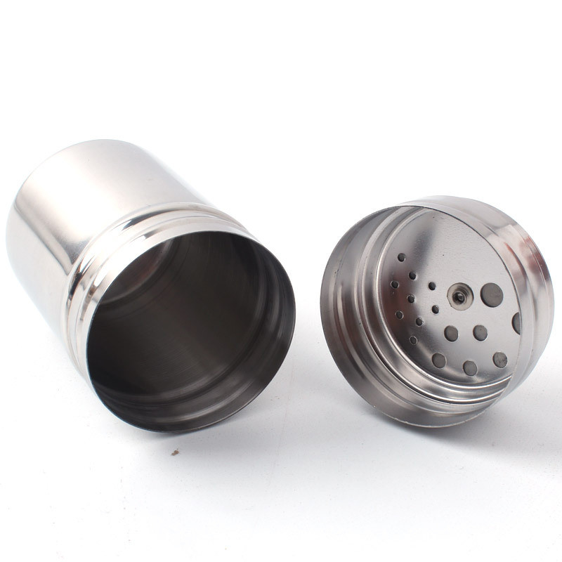 Fűszeres tégely rozsdamentes acél só cukortartó borspalack fogpiszkáló tartó kültéri kemping piknik grillezés fűszertároló doboz