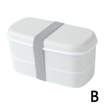 Kutija za ručak u japanskom stilu Bento kutija Plastična kutija za hladnjak za hranu Dvoslojna dječja prijenosna kutija za ručak na veliko