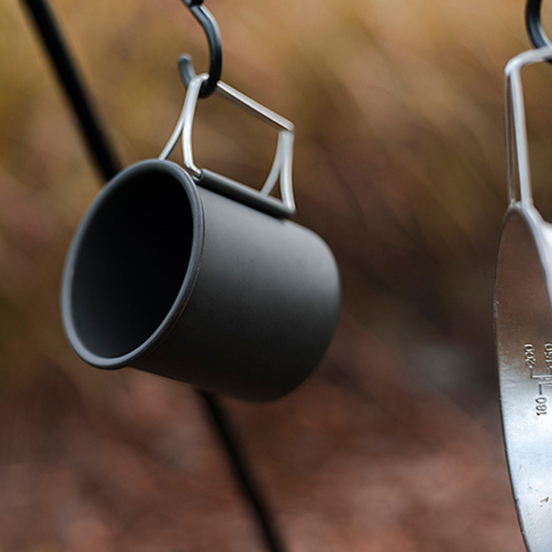 250ml Κάμπινγκ Φλιτζάνι Νερού Φλιτζάνι Τσάι Κούπα Καφέ Εξωτερική Κούπα Κούπα Νερού από Κράμα Αλουμινίου για Υπαίθριο Κάμπινγκ Πεζοπορία Πικ-νικ