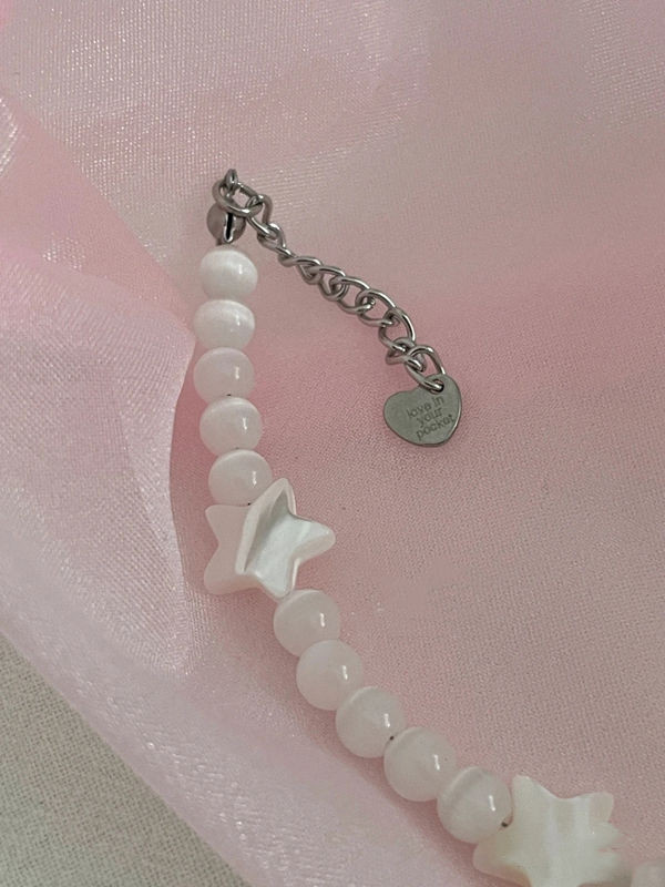 Opāla fāzēm pentagrammas zvaigzne mīlestības sirds rokassprādze sievietēm salds šarms Harajuku modes rotaslietas estētika Y2k aksesuāri dāvana