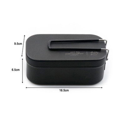 900 ml-es kültéri kemping ebédlődoboz rozsdamentes acél túra bádog piknik ételebéd edény bambusz borítással CLS vágódeszkával