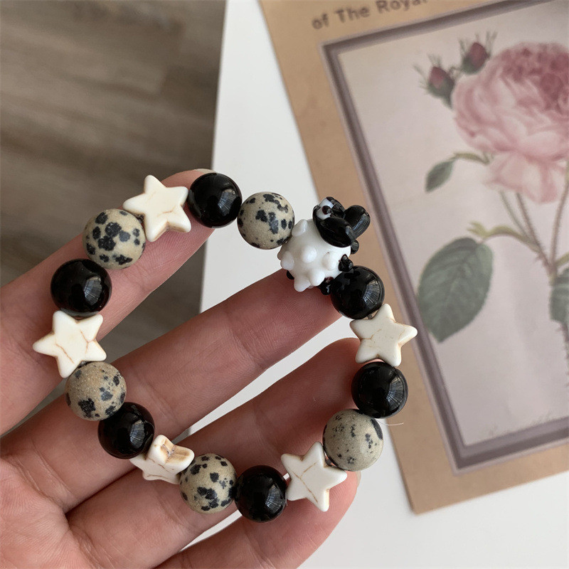 Γυναικείο ελαστικό βραχιόλι με χάντρες Sheep Star Pentagram για γυναίκες Δημιουργικά χαριτωμένα δροσερά vintage αξεσουάρ Harajuku μοντέρνα κοσμήματα