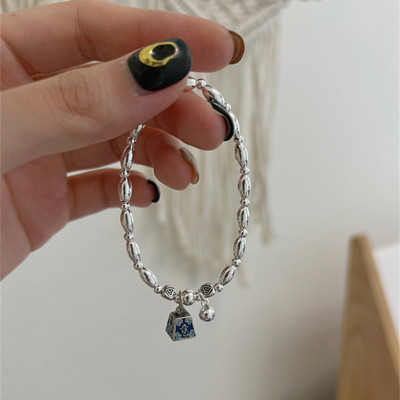 2022-es új mini, súlyfüggő, rizsgyöngyös elasztikus karkötő nőknek Esztétikus varázslat Kreatív karkötő Vintage etnikai stílusú ékszerek