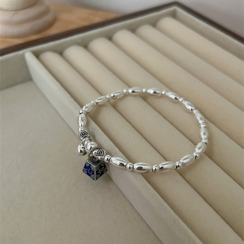 2022-es új mini, súlyfüggő, rizsgyöngyös elasztikus karkötő nőknek Esztétikus varázslat Kreatív karkötő Vintage etnikai stílusú ékszerek