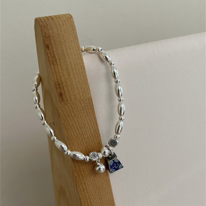 2022-es új mini, súlyfüggő, rizsgyöngyös elasztikus karkötő nőknek Esztétikus varázslat Kreatív karkötő Vintage etnikai stílusú ékszerek