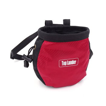 Rock Climbing Chalk Bag Boulder Αδιάβροχο μαγνήσιο σε σκόνη αποθήκευσης Ρυθμιζόμενη μέση Γυμναστική θήκη άρσης βαρών Εξοπλισμός γυμναστικής