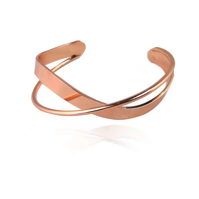 2022. Nova Boho široka manšeta Otvorena narukvica Punk Cool Psycho Sjajna prstenasta narukvica Ženski podesivi dodaci za zapešće Nakit za djevojke