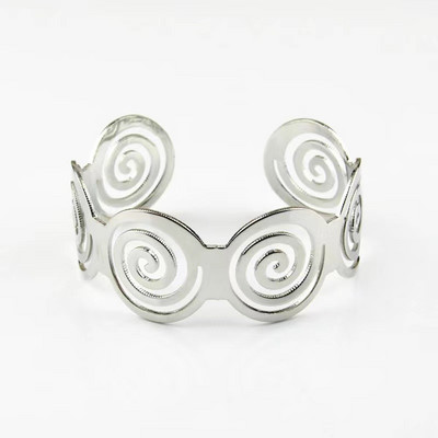 2022. Nova Boho široka manšeta Otvorena narukvica Punk Cool Psycho Sjajna prstenasta narukvica Ženski podesivi dodaci za zapešće Nakit za djevojke