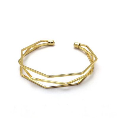 2022. Nova Boho široka manšeta Otvorena narukvica Punk Cool Psycho Sjajna prstenasta narukvica Ženski podesivi dodaci za zapešće Nakit za djevojke