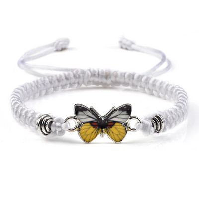 Édesen csillogó pillangós karkötő nőknek bohém fonott karkötő karkötő új stílusú pár klasszikus pillangós kézi ékszer ajándék