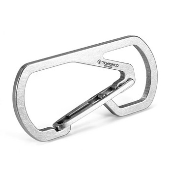 Μπρελόκ από Titanium Carabiner Δαχτυλίδι μπρελόκ Μπρελόκ Μέση Πεζοπορία Camp Mountaineering Hook Γάντζος γρήγορης αποδέσμευσης