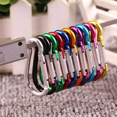 20 de bucăți carabinier din aliaj de aluminiu breloc breloc breloc cârlig cu fixare pentru sticlă de apă cataramă pentru camping în aer liber Călătorie accesorii pentru alpinism