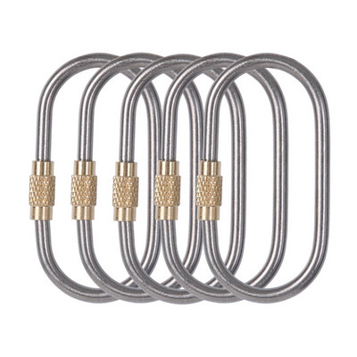 „Boundless Voyage“ titano karabinai, lauko stovyklavimo kablio sagtis su užraktu laipiojimo priedais „Quickdraws“