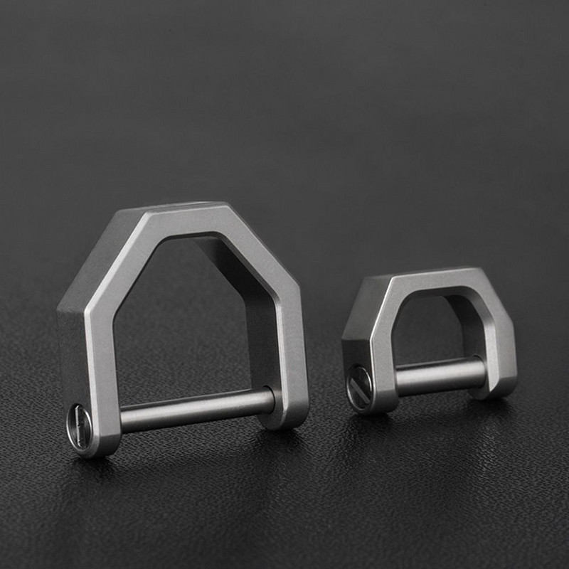 1 gab augstas kvalitātes viegls EDC rīks Augstas kvalitātes juvelierizstrādājumu sprādze, titāna atslēgu piekariņš, titāna pakava sprādze, automašīnas atslēgu piekariņš