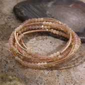 Jauna dizaina vintage krāsaina dabīgā akmens pērlīšu rokassprādze ar rokām rokām Bohēmijas etniski daudzslāņu ietīšana rokassprādzes rotaslietas dāvana