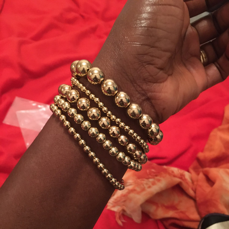 Karstā izpārdošana, zelta krāsas krelles rokassprādze sievietēm Jaunas modes lielas, apaļas krelles, rokām darinātas ķēdes rokassprādzes, burvīgas rotaslietas 2020