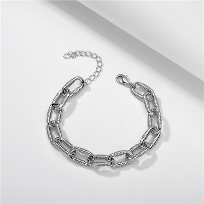 Sieviešu rokassprādze zelta krāsā, bieza, kupla ķēdes rokassprādzes Jauna modes šarmu rokassprādze sievietēm Hip Hop rotaslietas