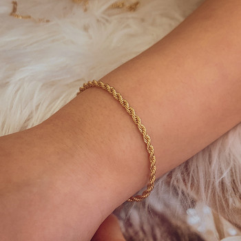 Пънк многостилен златен цвят Метални вериги със змийска връзка Гривни за жени Модни въже Фигаро Гривни Хип-хоп Бижута Подарък
