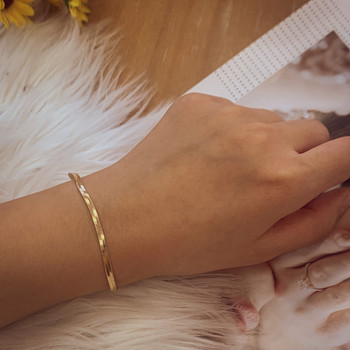 Пънк многостилен златен цвят Метални вериги със змийска връзка Гривни за жени Модни въже Фигаро Гривни Хип-хоп Бижута Подарък