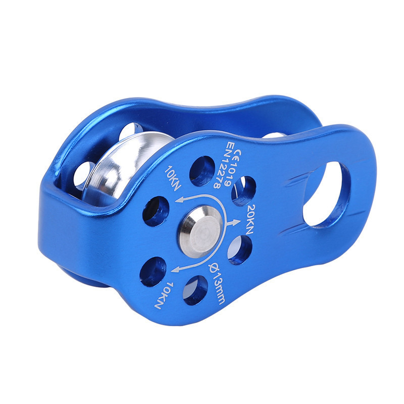 Āra ceļojumu komplekti kāpšanas virves skriemelis, viens fiksēts alpīnisma virves kāpšanas izdzīvošanas aprīkojums