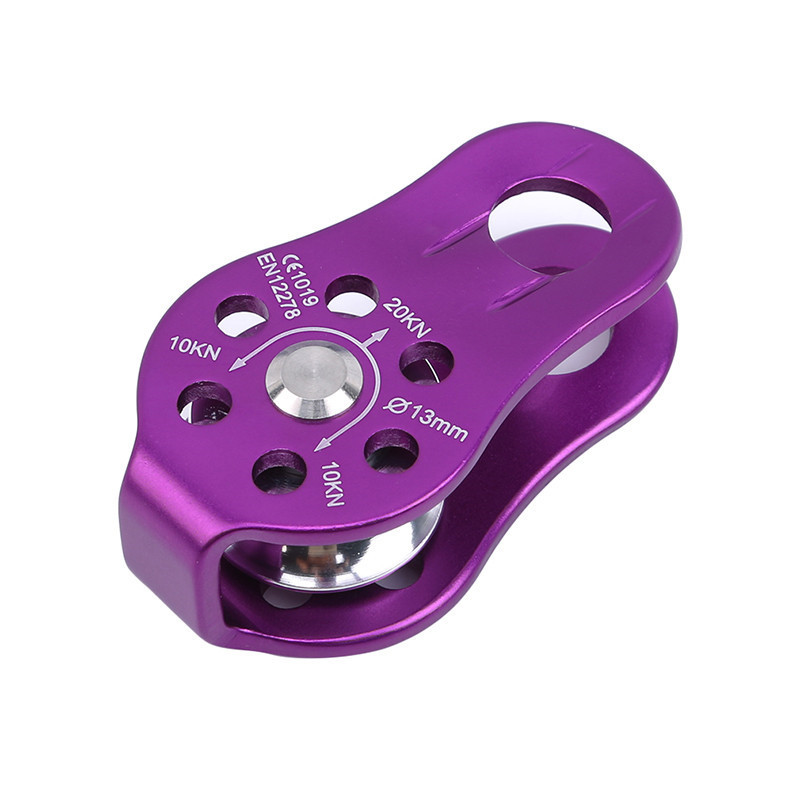 Āra ceļojumu komplekti kāpšanas virves skriemelis, viens fiksēts alpīnisma virves kāpšanas izdzīvošanas aprīkojums