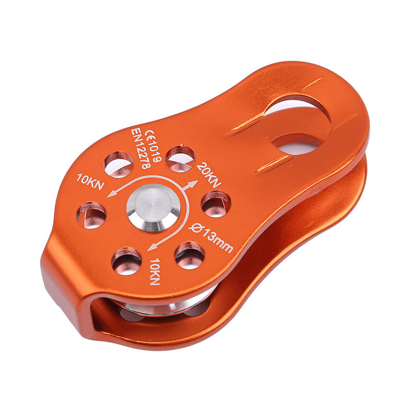 Āra ceļojumu komplekti kāpšanas virves skriemelis, viens fiksēts alpīnisma virves kāpšanas izdzīvošanas aprīkojums