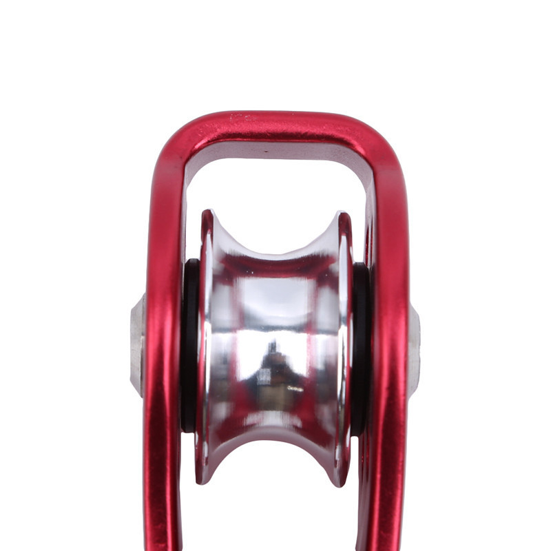 Āra ceļojumu komplekti kāpšanas virves skriemelis, viens fiksēts alpīnisma virves kāpšanas izdzīvošanas aprīkojums