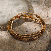 Vintage gyöngyökkel díszített természetes kőből készült elasztikus pulzera kézzel készített karkötő nőknek Báj többrétegű négyzet alakú gyöngyök karkötők női ékszerek