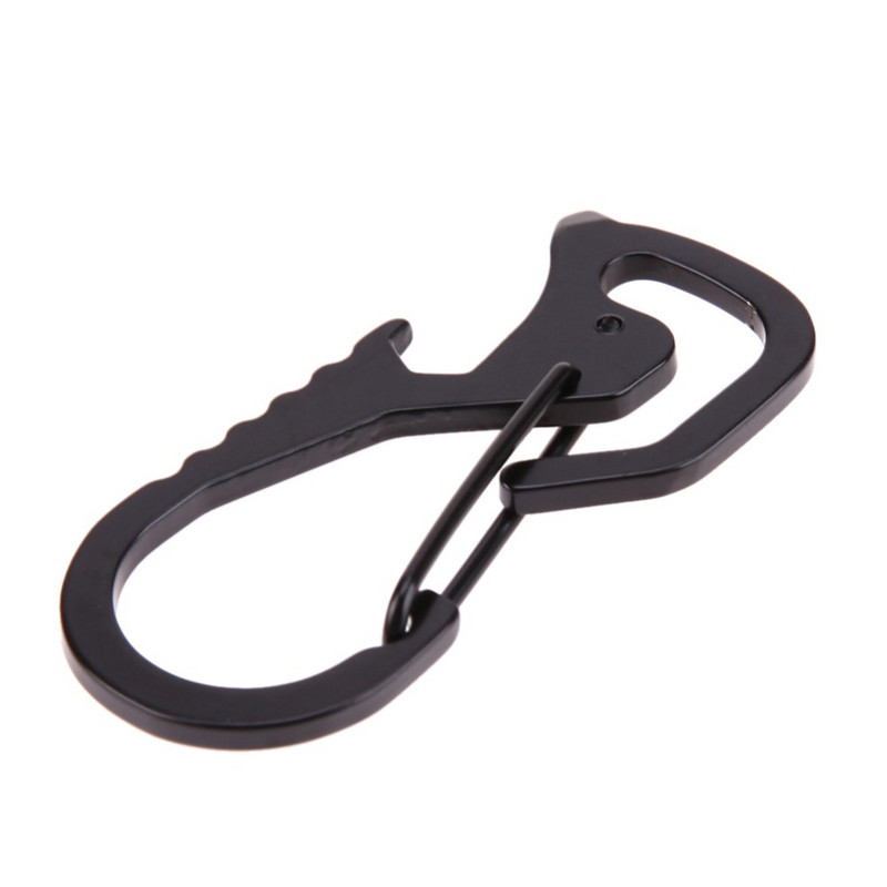 Lauko įrankiai Daugiafunkcis atsuktuvas karabino dangtelio keltuvas šešiakampis atsuktuvas butelių atidarytuvas Raktų pakabuko žiedas laipiojimo priedai