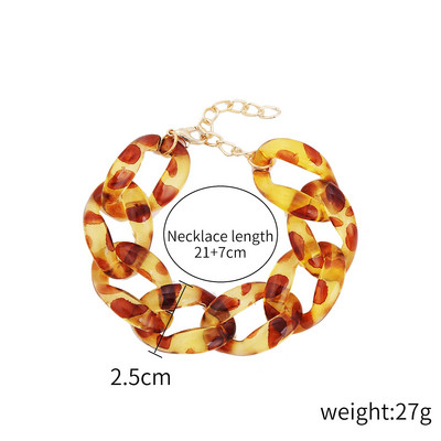 Πανκ χιπ χοπ στριφτές κουβανέζικες αλυσίδες βραχιόλια για γυναίκες Charm ρητίνη ακρυλικό χοντρό χοντρό μάτισμα με αλυσίδα βραχιόλι στο χέρι Κοσμήματα