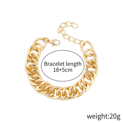 Πανκ χιπ χοπ στριφτές κουβανέζικες αλυσίδες βραχιόλια για γυναίκες Charm ρητίνη ακρυλικό χοντρό χοντρό μάτισμα με αλυσίδα βραχιόλι στο χέρι Κοσμήματα