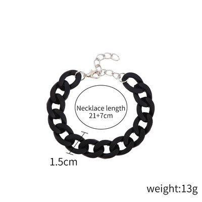 Πανκ χιπ χοπ στριφτές κουβανέζικες αλυσίδες βραχιόλια για γυναίκες Charm ρητίνη ακρυλικό χοντρό χοντρό μάτισμα με αλυσίδα βραχιόλι στο χέρι Κοσμήματα