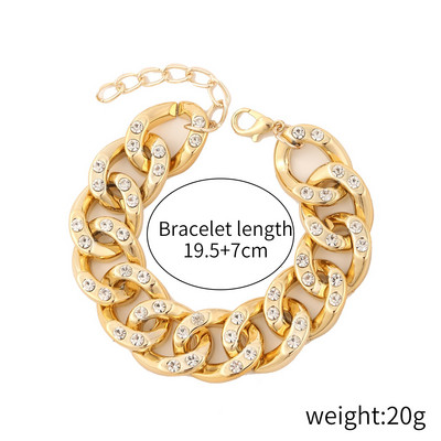 Πανκ χιπ χοπ στριφτές κουβανέζικες αλυσίδες βραχιόλια για γυναίκες Charm ρητίνη ακρυλικό χοντρό χοντρό μάτισμα με αλυσίδα βραχιόλι στο χέρι Κοσμήματα